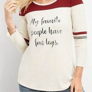 Maurices Favorite people Graphic long sleeve shirt